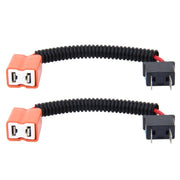 Cavo di conversione da maschio a femmina per fari allo xeno HID H7 da 2 pezzi con presa adattatore in ceramica, H7