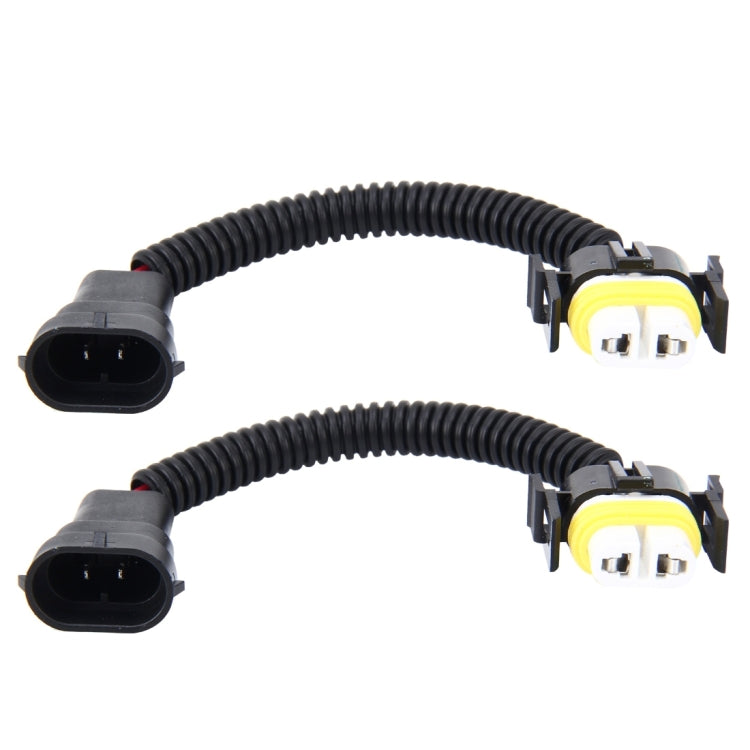 Cavo di conversione da maschio a femmina per fari allo xeno HID H11 da 2 pezzi con presa adattatore in ceramica, H11