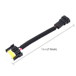 Cavo di conversione da maschio a femmina per fari allo xeno HID H11 da 2 pezzi con presa adattatore in ceramica, H11