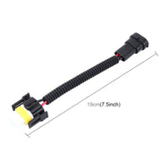 Cavo di conversione da maschio a femmina per fari allo xeno HID H11 da 2 pezzi con presa adattatore in ceramica, H11