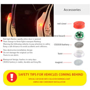Lampada stroboscopica di avvertimento magnetica per portiera auto da 2 pezzi, Caution Light