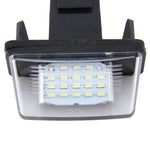 Luce targa da 2 pezzi con 24 lampade SMD-3528 per Peugeot Citroen, For Peugeot