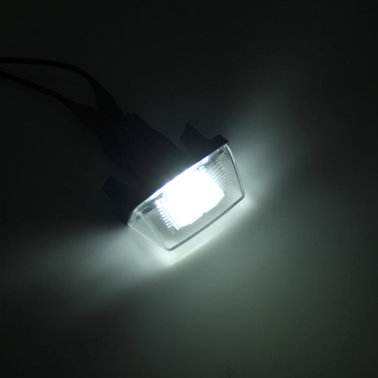 Luce targa da 2 pezzi con 24 lampade SMD-3528 per Peugeot Citroen, For Peugeot