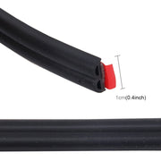 Guarnizione per finestra, guarnizione per porta, striscia decorativa in gomma cromata, a forma di B, da 4 m, 4m B Shape