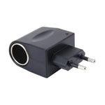 Convertitore di alimentazione per veicoli da 6 W da 220 V CA/CC a 12 V CC con presa accendisigari per auto Convertitore adattatore Amplificatore per veicoli Uscita di potenza: CC 12 V 500 mA (spina UE), 12V 500mA(EU Plug)