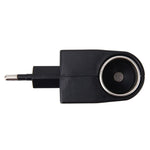 Convertitore di alimentazione per veicoli da 6 W da 220 V CA/CC a 12 V CC con presa accendisigari per auto Convertitore adattatore Amplificatore per veicoli Uscita di potenza: CC 12 V 500 mA (spina UE), 12V 500mA(EU Plug)