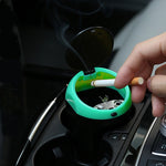 Posacenere portatile universale in ABS per auto verde
