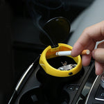 Posacenere portatile universale in ABS per auto verde