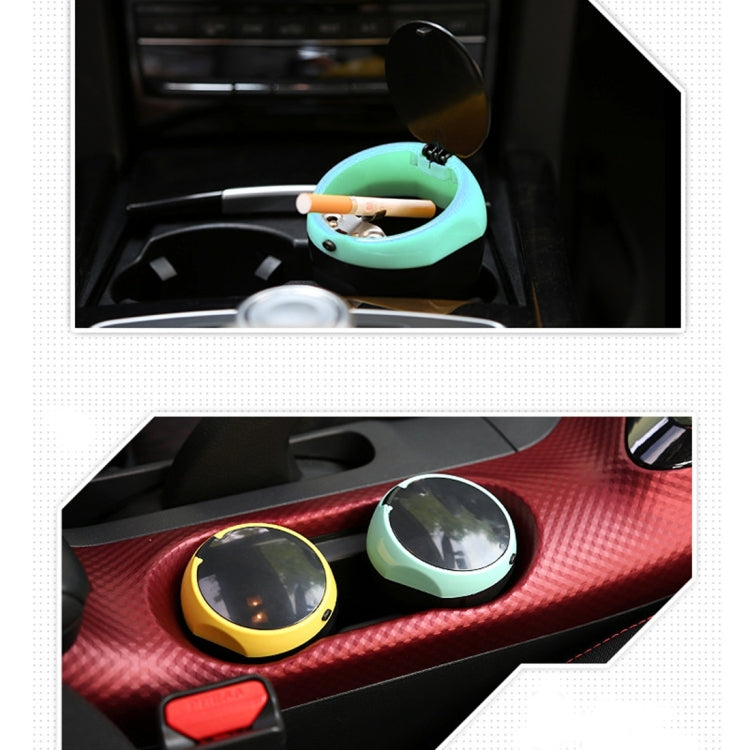 Posacenere portatile universale in ABS per auto verde