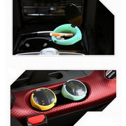 Posacenere portatile universale in ABS per auto verde