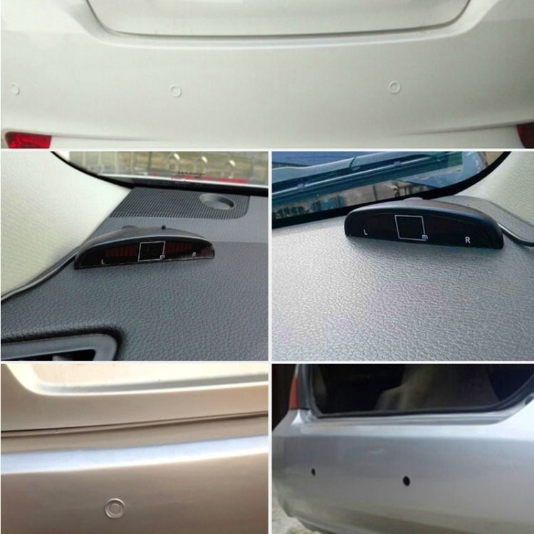 Sistema radar retromarcia auto con 2 sensori e display LCD