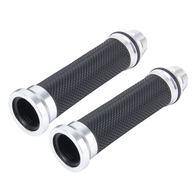 2 manopole per manubrio sinistro in metallo con trama a rete per motociclette con copertura in gomma per Yamaha, Left Yamaha