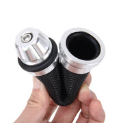2 manopole per manubrio sinistro in metallo con trama a rete per motociclette con copertura in gomma per Yamaha, Left Yamaha