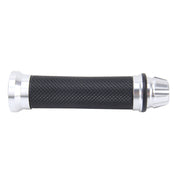 2 manopole per manubrio sinistro in metallo con trama a rete per motociclette con copertura in gomma per Yamaha, Left Yamaha