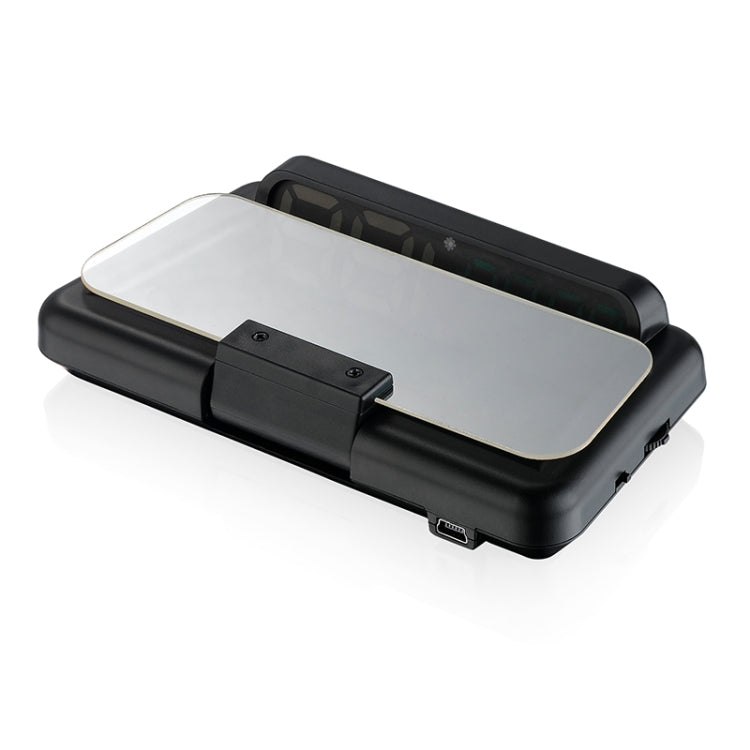 Display multifunzione auto con pannello riflettente e allarmi