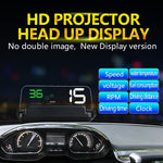 Display multifunzione auto con pannello riflettente e allarmi