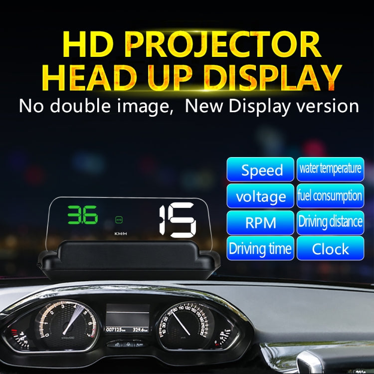 Display multifunzione auto con pannello riflettente e allarmi