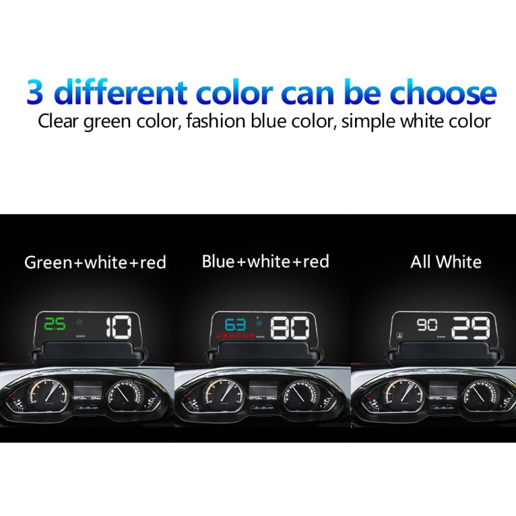Display multifunzione auto con pannello riflettente e allarmi