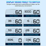 Display multifunzione auto con pannello riflettente e allarmi