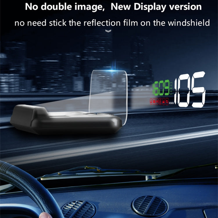 Display multifunzione auto con pannello riflettente e allarmi