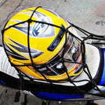 Rete fissa in nylon per moto con 6 ganci 30x30 cm