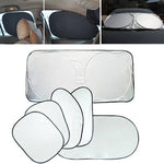 Set parasole auto 6 in 1 con pellicole rivestite in argento