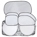 Set parasole auto 6 in 1 con pellicole rivestite in argento