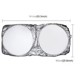 Set parasole auto 6 in 1 con pellicole rivestite in argento