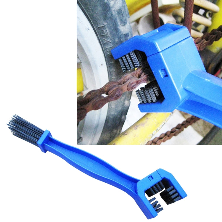 Spazzola nylon per pulizia catena bici e moto Blue