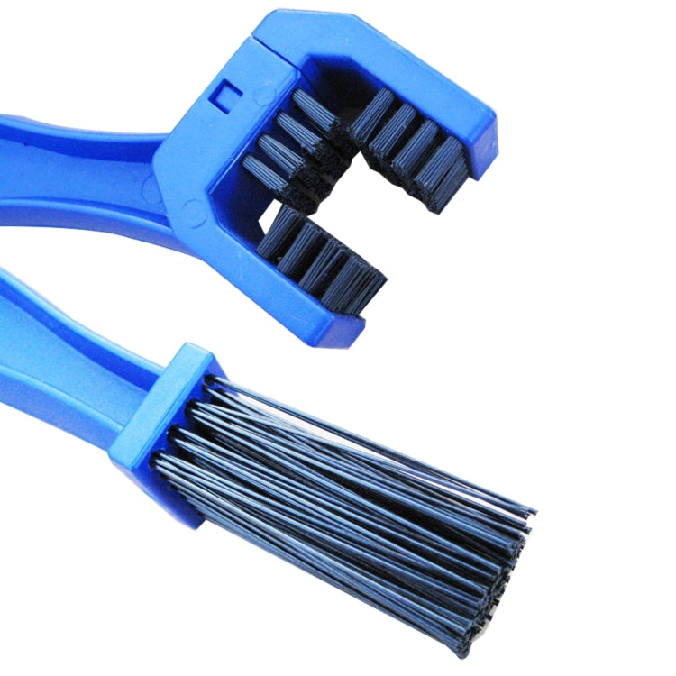 Spazzola nylon per pulizia catena bici e moto Blue