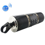 Altoparlante stereo con impugnatura Bluetooth con guscio in alluminio impermeabile per moto, supporto BT/MP3/FM/TF