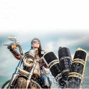Altoparlante stereo con impugnatura Bluetooth con guscio in alluminio impermeabile per moto, supporto BT/MP3/FM/TF