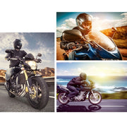 Altoparlante stereo con impugnatura Bluetooth con guscio in alluminio impermeabile per moto, supporto BT/MP3/FM/TF
