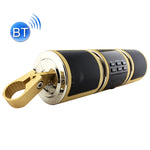 Altoparlante stereo con impugnatura Bluetooth con guscio in alluminio impermeabile per moto, supporto BT/MP3/FM/TF