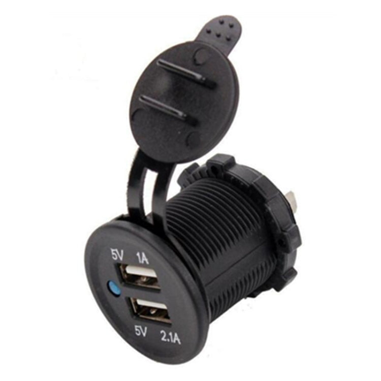 Caricatore auto doppia porta USB 2.1A in ABS