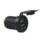 Caricatore auto doppia porta USB 2.1A in ABS