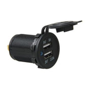 Caricatore auto doppia porta USB 2.1A in ABS
