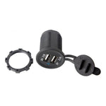 Caricatore auto doppia porta USB 2.1A in ABS