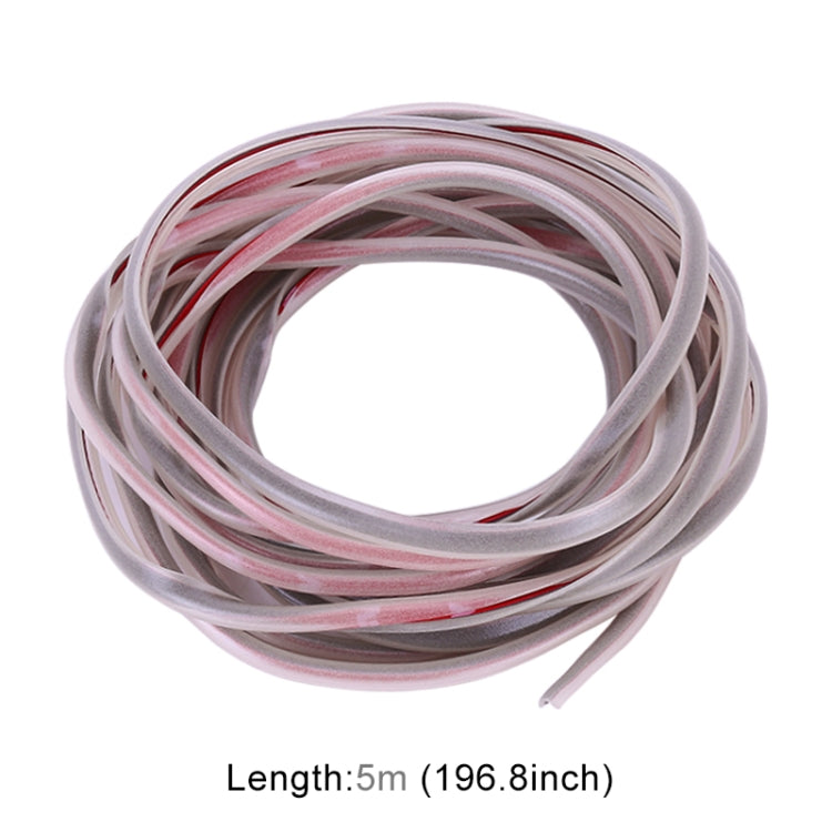 Striscia decorativa per guarnizioni per porte e finestre in PVC luminoso da 5 m per auto, 5m Luminous PVC