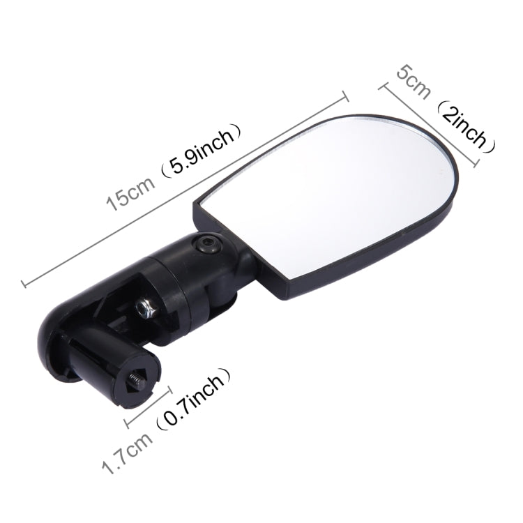 2 pezzi mini riflettore posteriore universale regolabile per specchietto retrovisore per bicicletta/mountain bike, Bicycle Mirror Rear