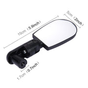 2 pezzi mini riflettore posteriore universale regolabile per specchietto retrovisore per bicicletta/mountain bike, Bicycle Mirror Rear