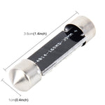 Lampada LED 2W 6000K 36mm per auto con 16 LED SMD-4014