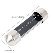 Lampada LED 2W 6000K 36mm per auto con 16 LED SMD-4014