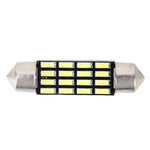 Lampada LED 2W 6000K 36mm per auto con 16 LED SMD-4014