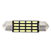Lampada LED 2W 6000K 36mm per auto con 16 LED SMD-4014