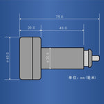 Misuratore digitale temperatura e voltmetro auto 2 in 1