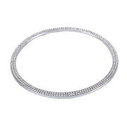 Anello decorativo volante in alluminio con diamanti per Audi