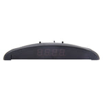 Orologio termometro con display digitale a LED per auto 2 in 1
