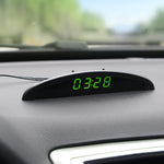 Orologio termometro con display digitale a LED per auto 2 in 1
