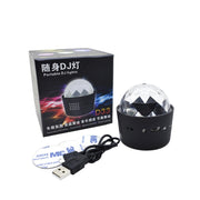Luce decorativa auto DJ RGB USB 5W effetto stroboscopico